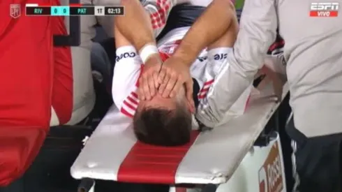 Felipe Peña Biafore se retiró entre lágrimas.