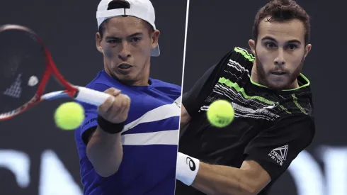 Sebastián Báez vs. Hugo Gaston por el Next Gen ATP Finals (Foto: Getty Images).
