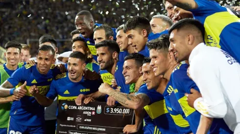 Boca Juniors festejando el pase a la final de la Copa Argentina 2019-20 (Foto: GettyImages)
