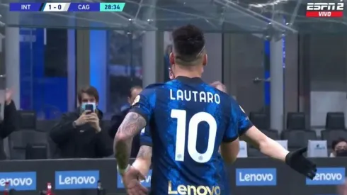 Lautaro Martínez puso el 1-0 en San Siro, para que Inter le gane a Cagliari.