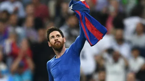 Lionel Messi dándole la victoria al Barcelona en pleno Santiago Bernabéu, 2017
