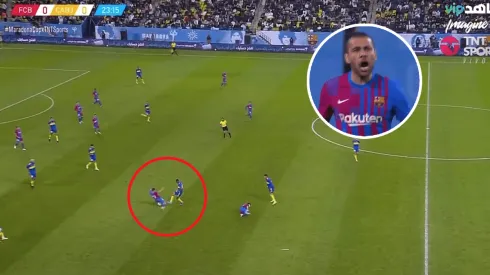 El caño de Almendra a Dani Alves.