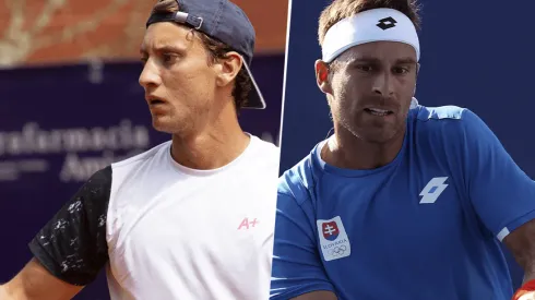 Renzo Olivo vs. Norbert Gombos por la Qualy del Australian Open (Foto: Getty Images).
