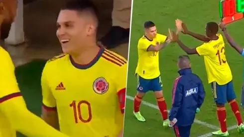 Atento, River: Quintero metió un lindo gol y salió con una molestia en Colombia-Honduras