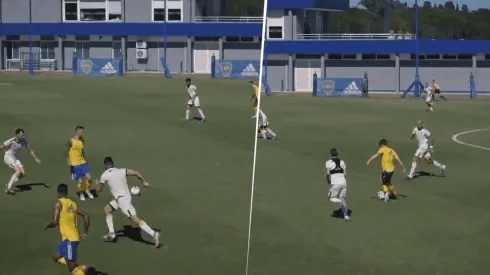 VIDEO | Pared con Benedetto y rabona: la enorme jugada de Barco en el gol de Boca