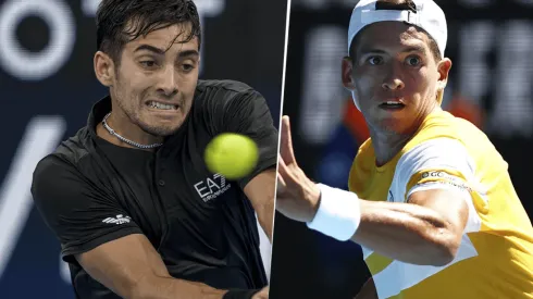 Christian Garín vs. Sebastián Báez por el ATP de Córdoba (Foto: Getty Images).
