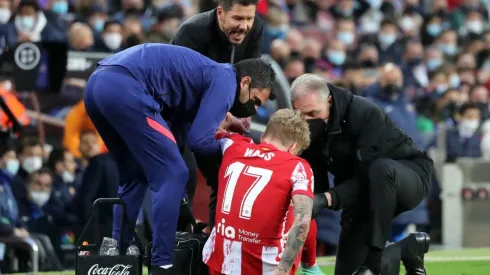 Polémica reacción de Simeone: estaba lesionado pero el Cholo lo mandó a la cancha igual