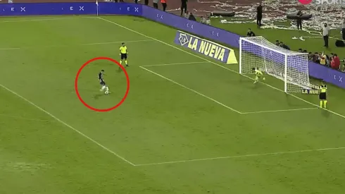 Girotti pateó su primer penal en Talleres.