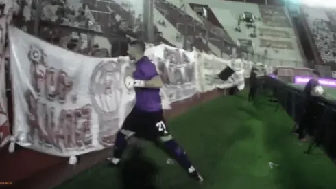 Andujar revoleó piñas a la popular de Huracán.