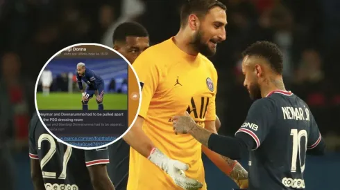 Filtran un chat privado entre Neymar y Donnarumma tras los rumores de pelea en el vestuario