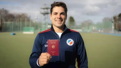 Peillat, con su nuevo pasaporte alemán
