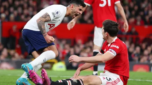 Romero le gritó el gol en contra a Maguire.
