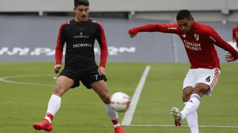 River y Huracán jugaron un amistoso en el Monumental.