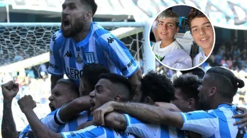 ¿Qué habrá dicho el Kun? Benjamín Agüero estuvo en Avellaneda ¡viendo a Racing!
