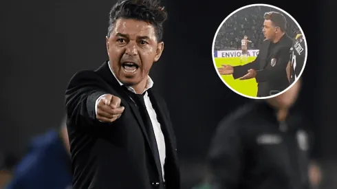 El cruce de Gallardo con un camarógrafo.
