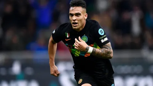 Lautaro Martinez of FC Internazionale celebrates after
