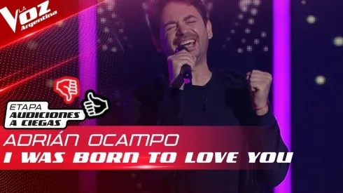 Adrián Ocampo ingresó a La Voz.
