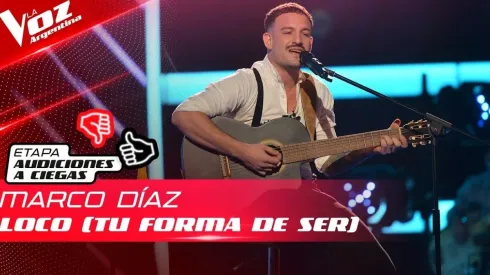 Marco Díaz cantó "Loco (tu forma de ser)".
