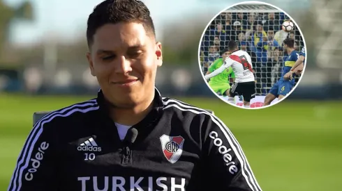 Juanfer revivió su gol en Madrid.