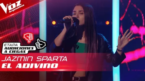 Jazmín Sparta cantó "El adivino".
