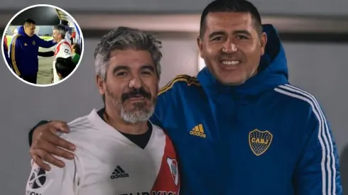 VIDEO | Así fue el reencuentro entre Riquelme y Ortega en Boca Predio