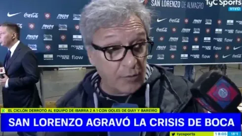 El presidente de San Lorenzo disparó contra el plantel de Boca por los destrozos en el vestuario: "Irresponsabilidad total"