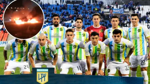 Incendiaron los autos de algunos jugadores de Aldosivi.