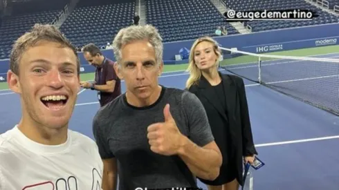 Schwartzman se divirtió con Ben Stiller en la previa a su debut en el US Open