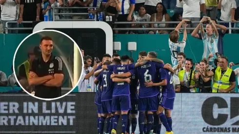 La reacción de Scaloni que no se vio en el último gol de Messi.
