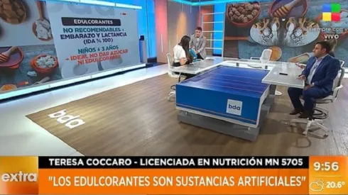 Una nutricionista se desmayó en el programa.
