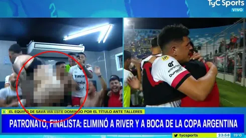 El insólito desnudo en el vestuario de Patronato tras eliminar a Boca