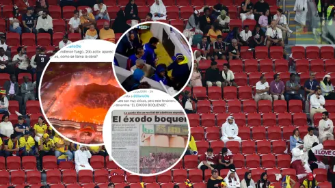 Los hinchas de Qatar abandonaron el estadio y se desataron las cargadas a Boca y River