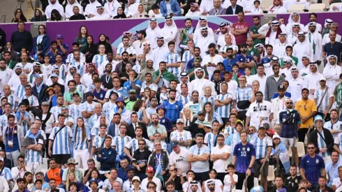 Los hinchas argentinos estuvieron callados durante los 90 minutos vs. Arabia Saudita.
