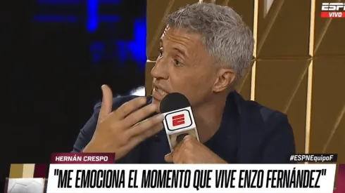 VIDEO | Crespo se quebró al aire al hablar de Enzo Fernández