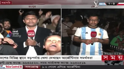 VIDEO VIRAL | Descontrol en un móvil en Bangladesh por el gol de la Selección Argentina