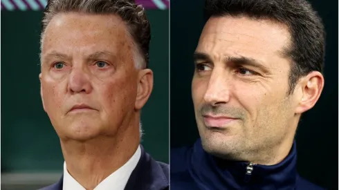 El más joven y el más viejo: Scaloni y Van Gaal, duelo de extremos en Qatar 2022