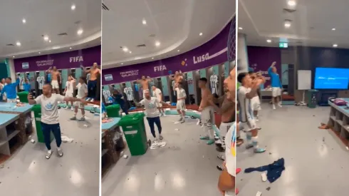 VIDEO | El descontrolado festejo en el vestuario de Argentina tras el pase a la final del Mundial