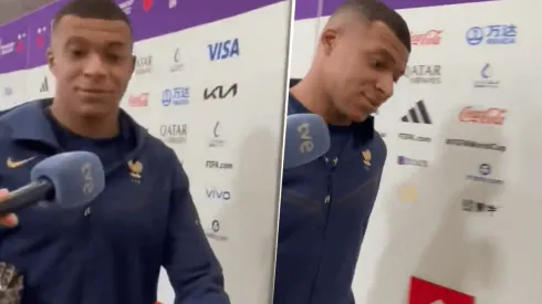 ¿Qué le pasa? La cara que puso Mbappé cuando le nombraron a Messi