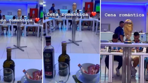 "Cena romántica": Dybala mostró la intimidad del plantel tras los festejos en el estadio