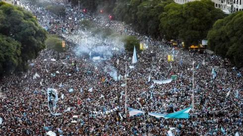 EN VIVO Y EN DIRECTO | Así está el Obelisco esperando a los campeones del mundo