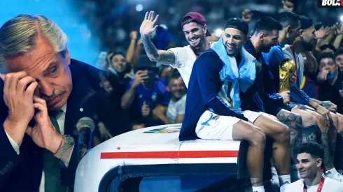 Alberto Fernández y la suspensión de la caravana del campeón.
