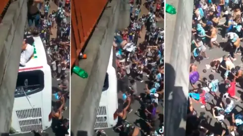 VIDEO | Se supo: así quedó el hincha que se tiró de un puente al micro y cayó en la autopista