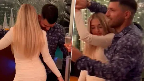 VIDEO | El Kun, bailando una cumbia bien pegadito junto a su novia