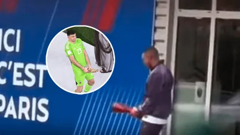 Un argentino más: el inédito video de Mbappé imitando a Dibu Martínez