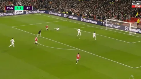 VIDEO | El increíble gol que erró Garnacho en el empate del Manchester United