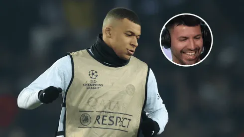 La picante burla del Kun Agüero a Mbappé en plena transmisión en vivo del PSG-Bayern
