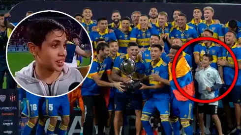 VIRAL | Un nene se coló en los festejos de Boca y tuvo un exabrupto al aire: "Gallina p..."