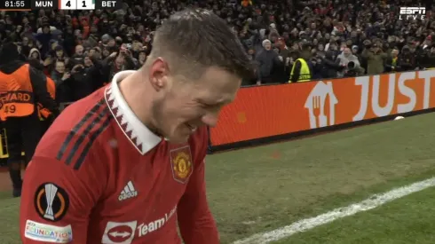 No llores, Bobo: Weghorst metió un gol para el United y se emocionó