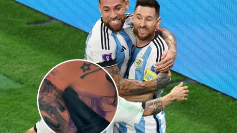 Sorprendente: el alucinante tatuaje que Otamendi se hizo de ¡Messi! y la reacción del capitán