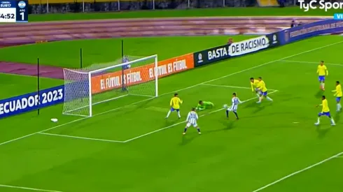 VIDEO | ¡Apareció el Diablito! Echeverri marcó el empate transitorio de Argentina ante Brasil